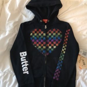 Girls  Butter zip up   Size 7